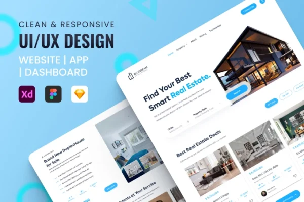 UI UX design,Mobile app landing page website
