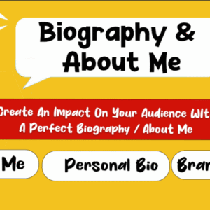 Professional Bio/About Me	150–300 words